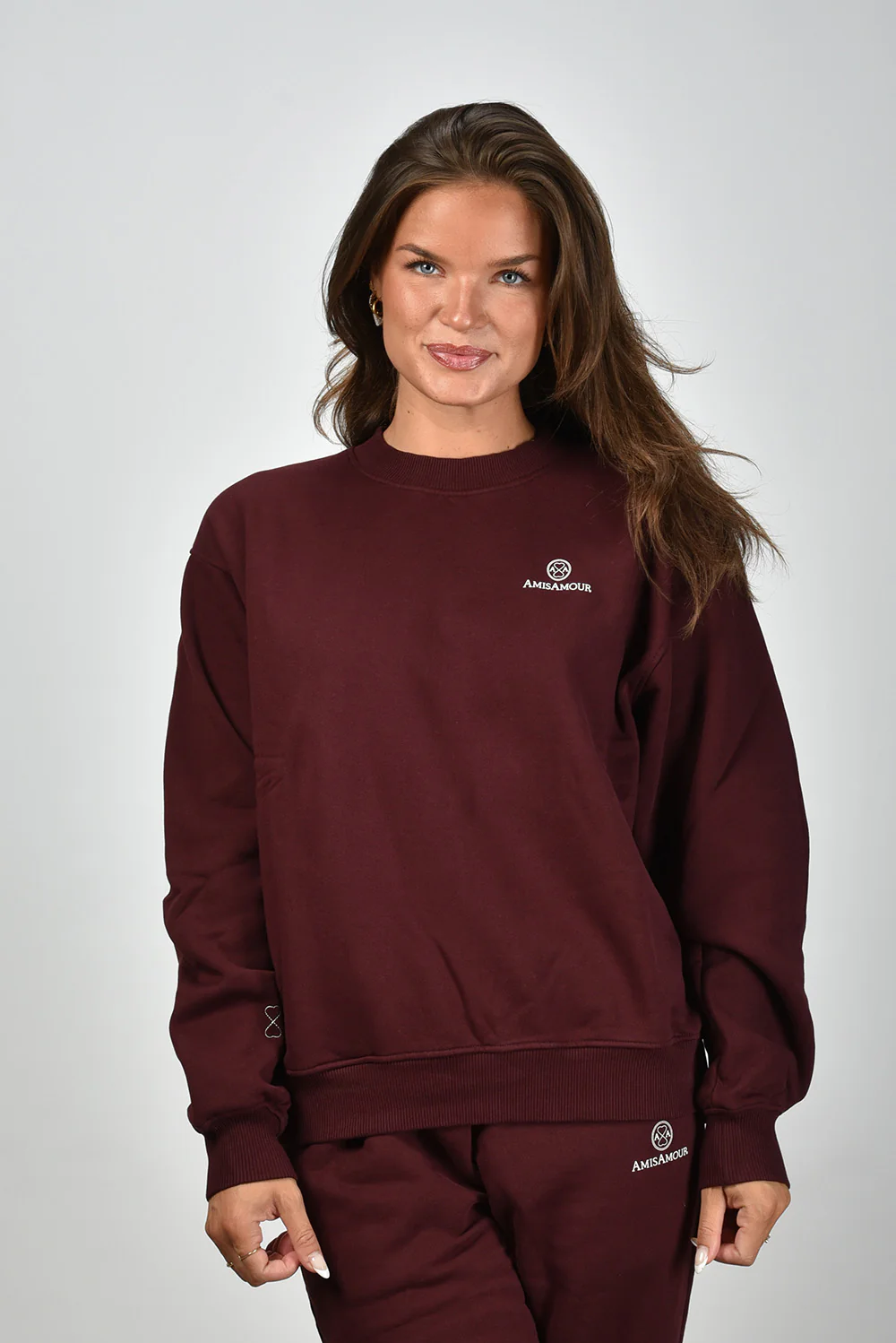 Amis Amour trui Sweater merlot - Afbeelding 8
