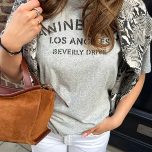 Anine Bing t-shirt Cohen Los Angeles A-08-11519-WAGR1 grey melange
