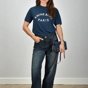 Anine Bing t-shirt Jaylin Paris A-08-11527-BEL26 dark blue