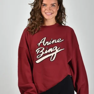 Anine Bing trui Miles A-08-11378-RED35 burgundy