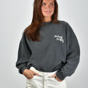 Anine Bing trui Miles A-08-12055-WBL1 black