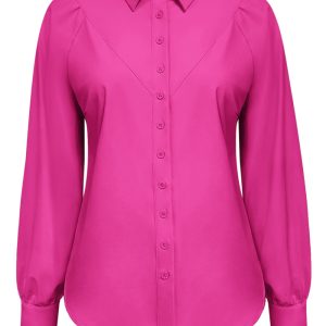 Triple Nine – Blouse basics half moon – Fuchsia