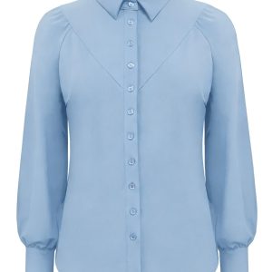Triple Nine – Blouse basics half moon – L. Blue
