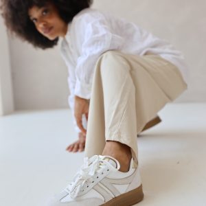 Babouche – Jilly Sneakers – White/Gold