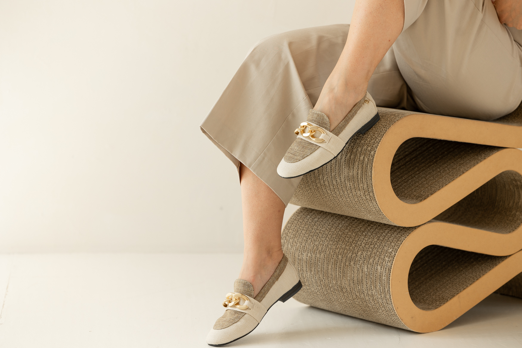 Babouche – Pien Loafers – Beige/ Taupe - Afbeelding 3