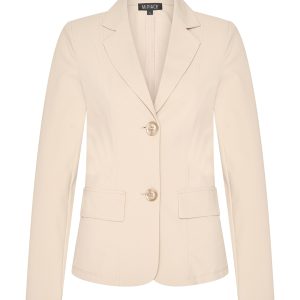 Mi Piace – Blazer Kort Travelstof – Beige