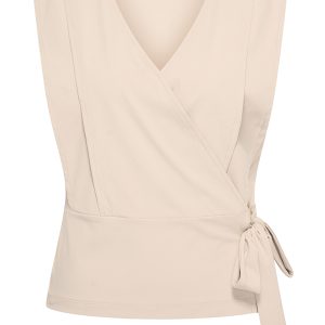 Mi Piace – Top Overslag – Beige