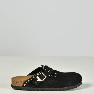 Birkenstock loafers Boston Rivets Suede 1030491 black