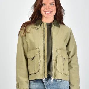 Blonde no.8 jas Indal C 7500 dark khaki