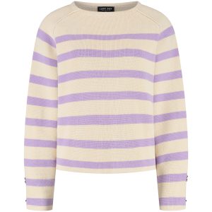 Lady Day – Breton Sweater – Cream/Violet