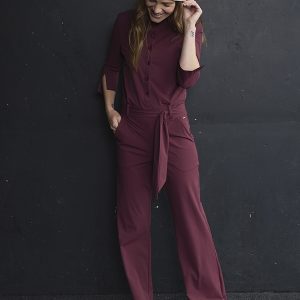 Mi Piace – Jumpsuit Flair – Burgundy
