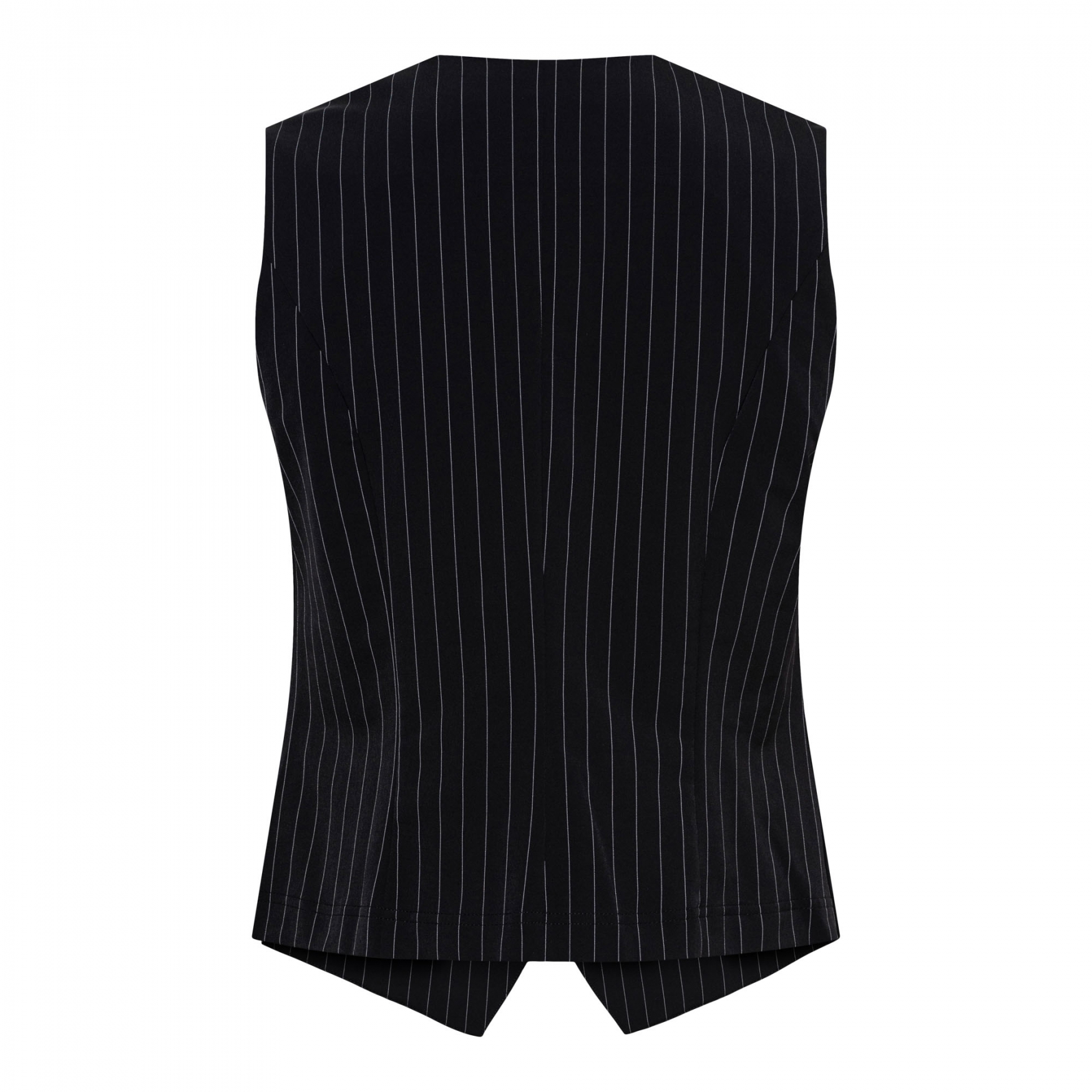 &Co Woman – Priya Stripe Travelstof Gilet – Black - Afbeelding 5