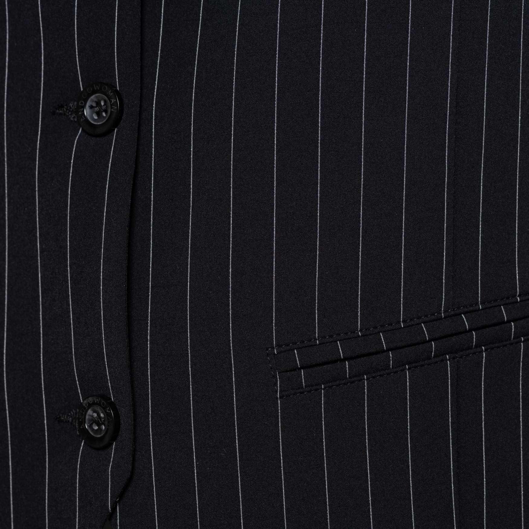 &Co Woman – Priya Stripe Travelstof Gilet – Black - Afbeelding 4