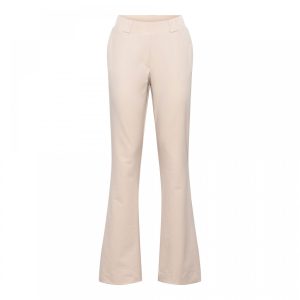 &Co Woman – Penelope Flare Travelstof trouser – Sand
