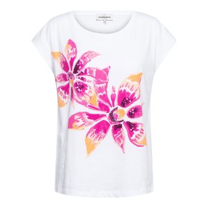 &Co Woman – Savina – White – Bright Pink