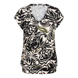 &Co Woman – Lucia Leaf – Black multi