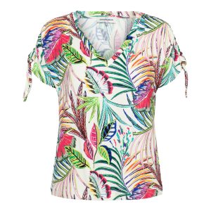 &Co Woman – Viana Multi Leaf – Ecru multi