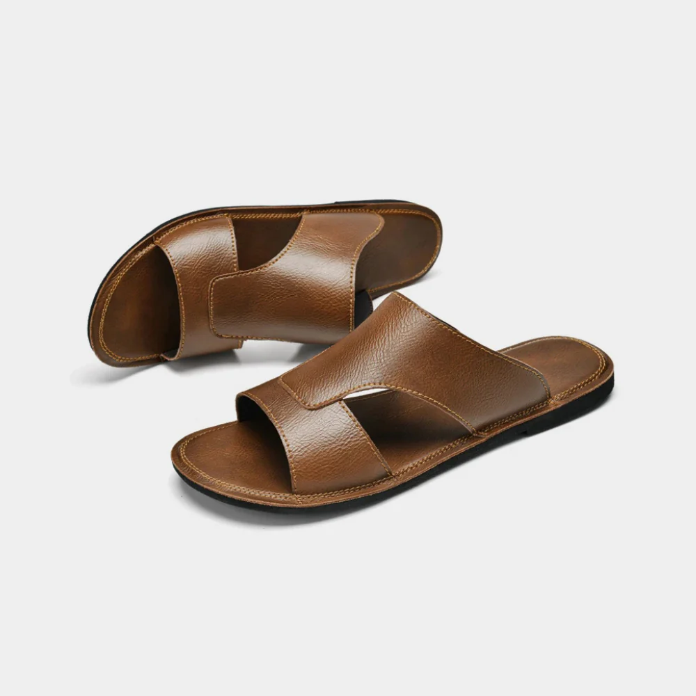 Cloud Herenslippers Leer met Hakje - Afbeelding 4