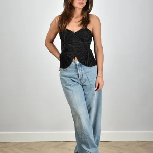 Cult Gaia top Jace TP3050PE black