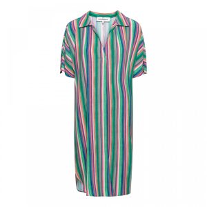 &Co Woman – Alexis Striped Dress – Green Multi