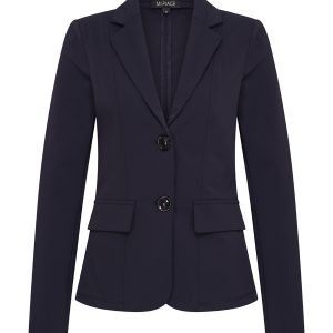 Mi Piace – Blazer Kort Travelstof – Dark Blue