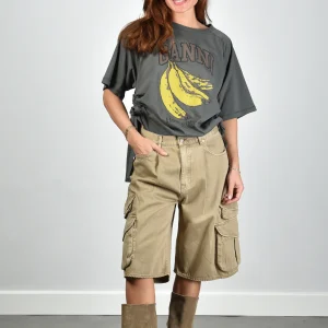 Denimist short Kelby DSWD125-D656A worn khaki