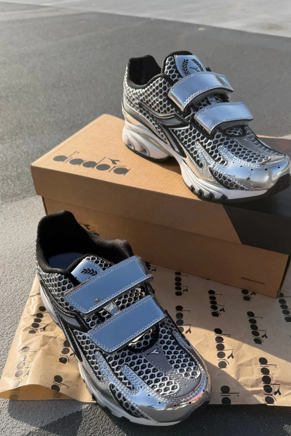 Diadora Heritage sneakers Mythos Propulsion 280 Strap 501.183395 silver dd/black - Afbeelding 3