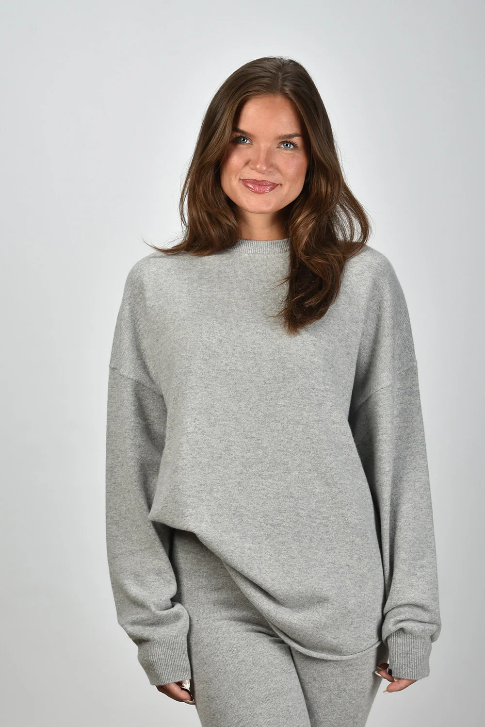 Extreme Cashmere trui Crew Hop 53 grey - Afbeelding 2