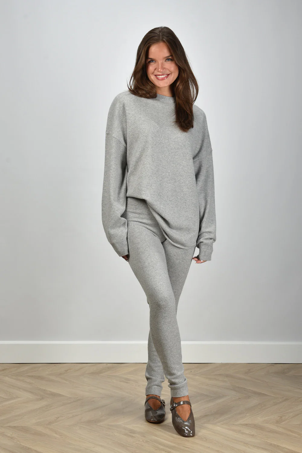 Extreme Cashmere trui Crew Hop 53 grey - Afbeelding 4