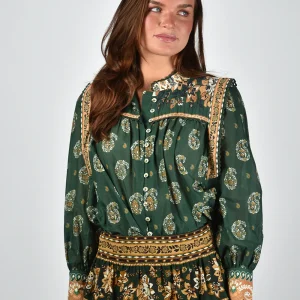 Farm Rio blouse 351137 ayla green