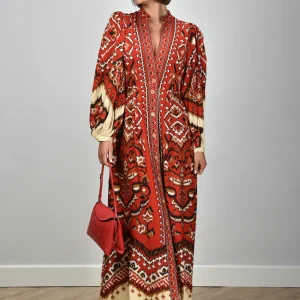 Farm Rio jurk 339937 ainika pineapple ikat cream