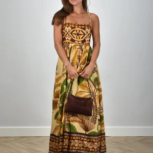 Farm Rio jurk 341971 foliage sketch sand