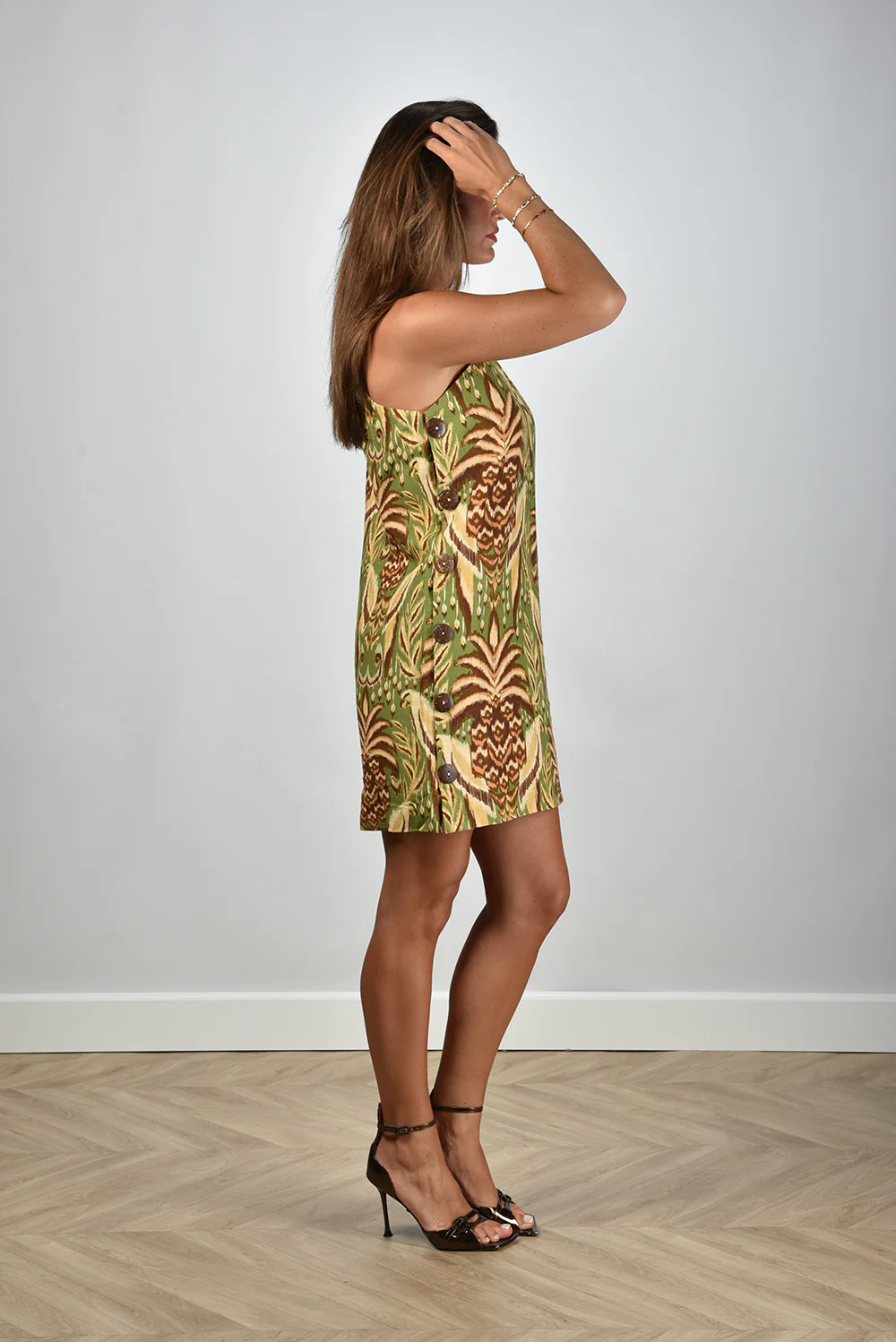 Farm Rio jurk 342260 pineapple tapestry green - Afbeelding 7