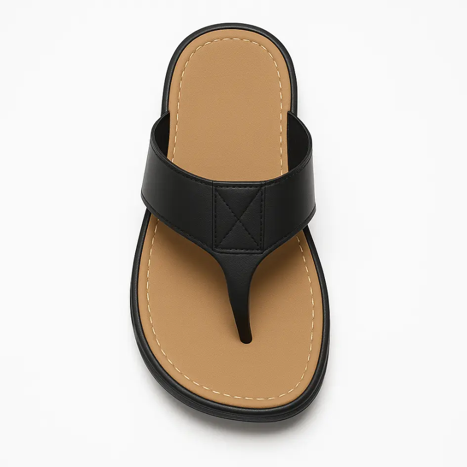 Boris Heren Slippers Leer met Voetboog Ondersteuning - Flip Flops - Afbeelding 6