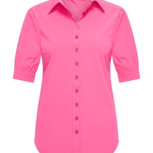 Mi Piace – Blouse Kort Pofmouw – Fuchsia