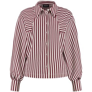 Lady Day – Gem Blouse – Burgundy/Simple white