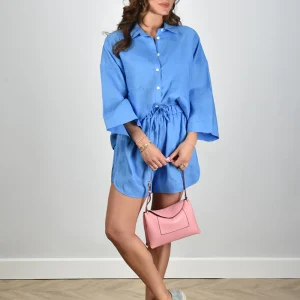 Greek Archaic Kori short S25K-110351 blue raf