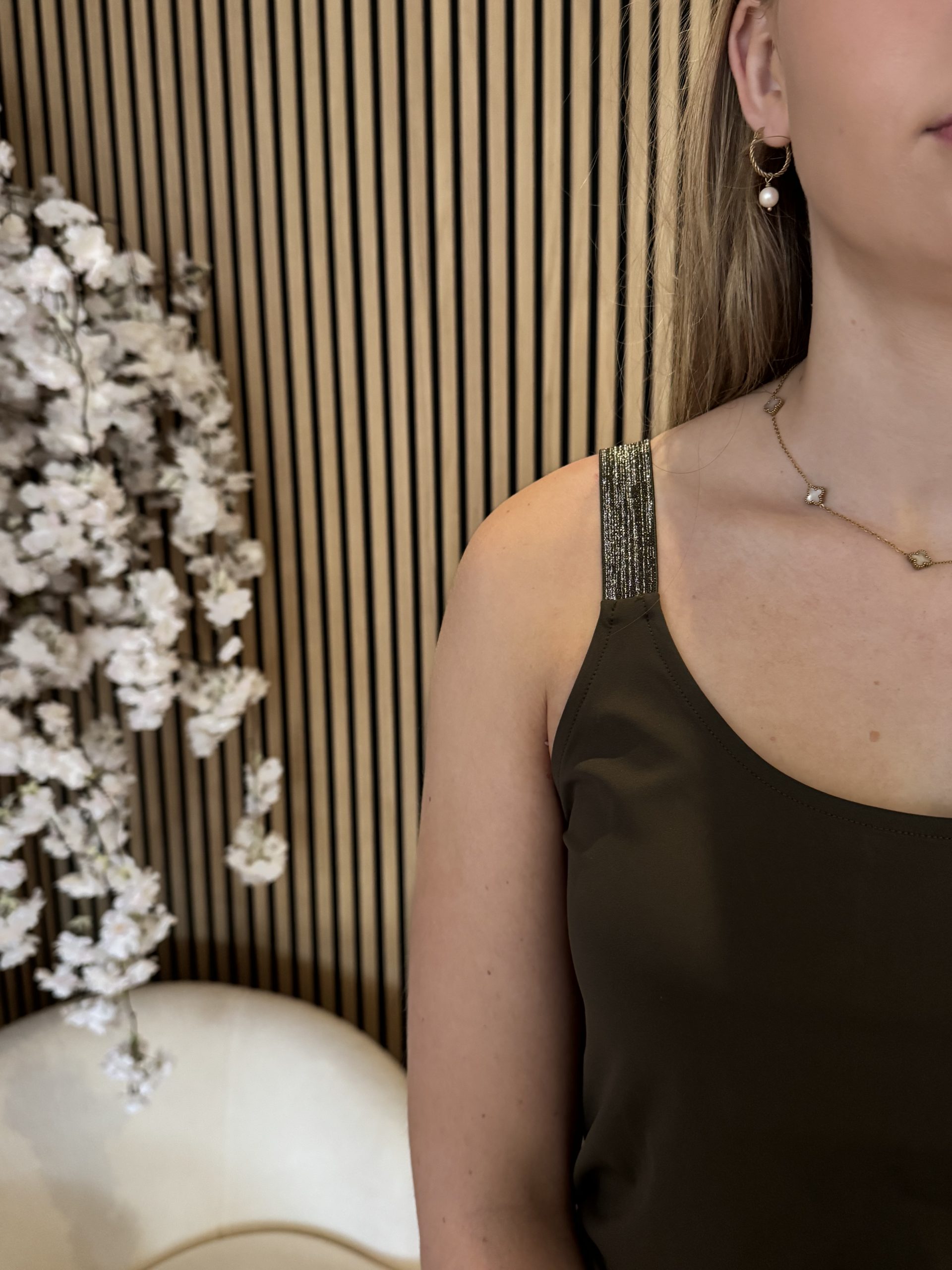 Lady Day – Tuesday Travelstof Top – Dark Olive - Afbeelding 4