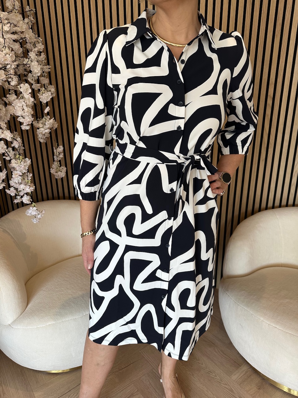 Lady Day – Louisa Dress – Keith Blue - Afbeelding 4