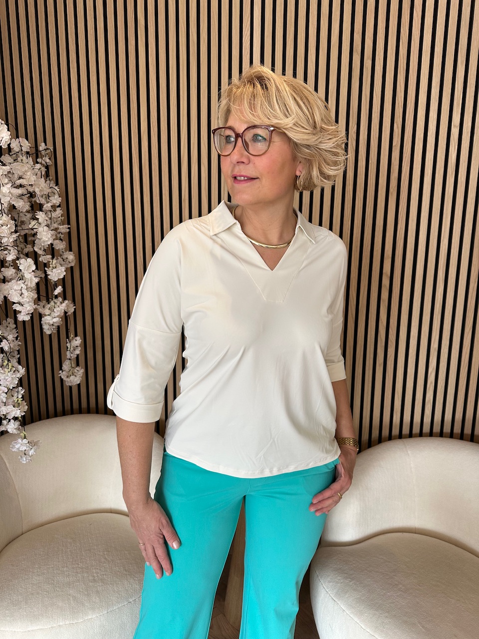 Kimara – Mare Travelstof Top – Salt - Afbeelding 5