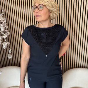 ZIP73 – Top Boatneck Mesh – Navy