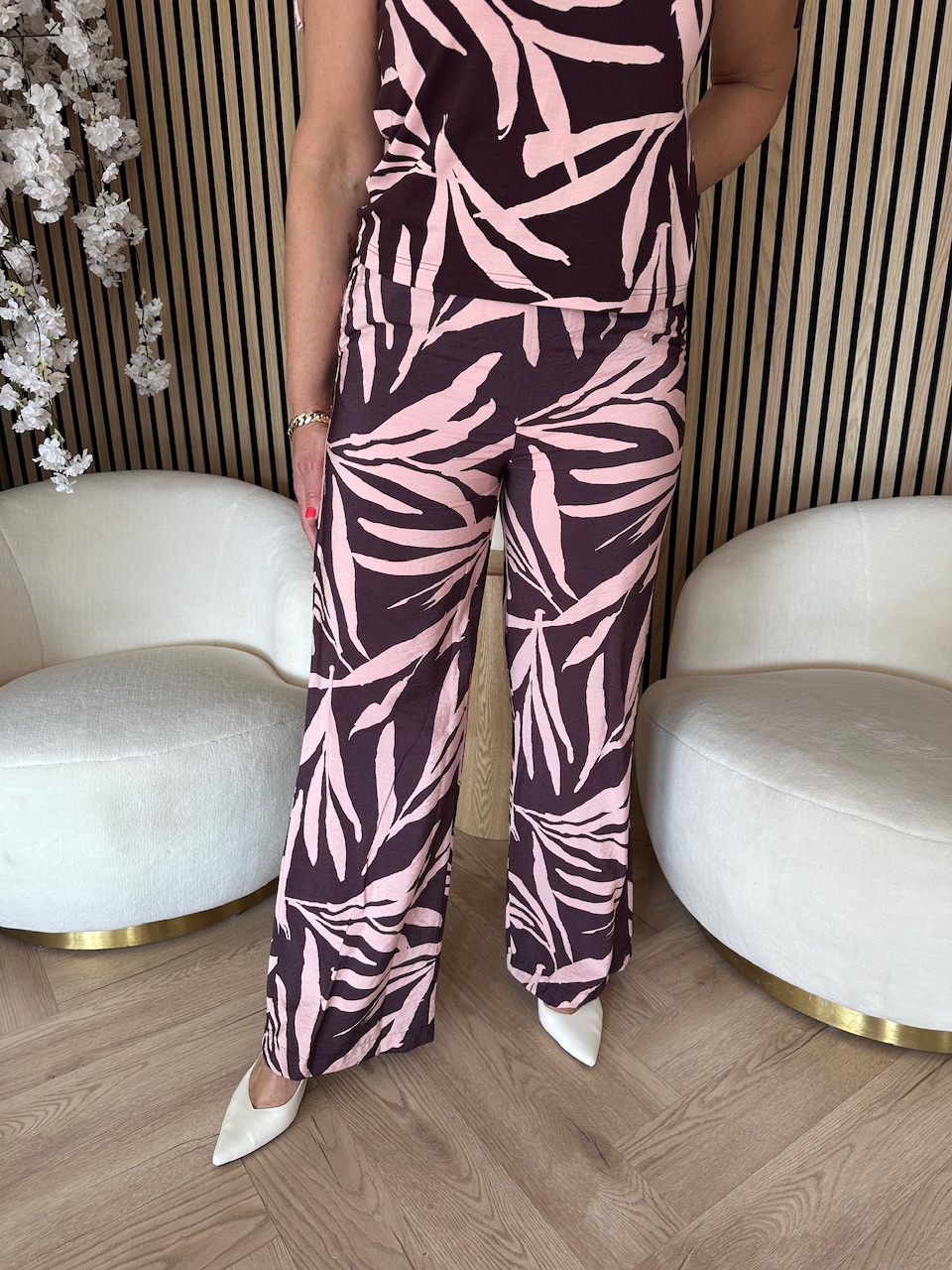 &Co Woman – Nadine Leaf – Aubergine multi - Afbeelding 4