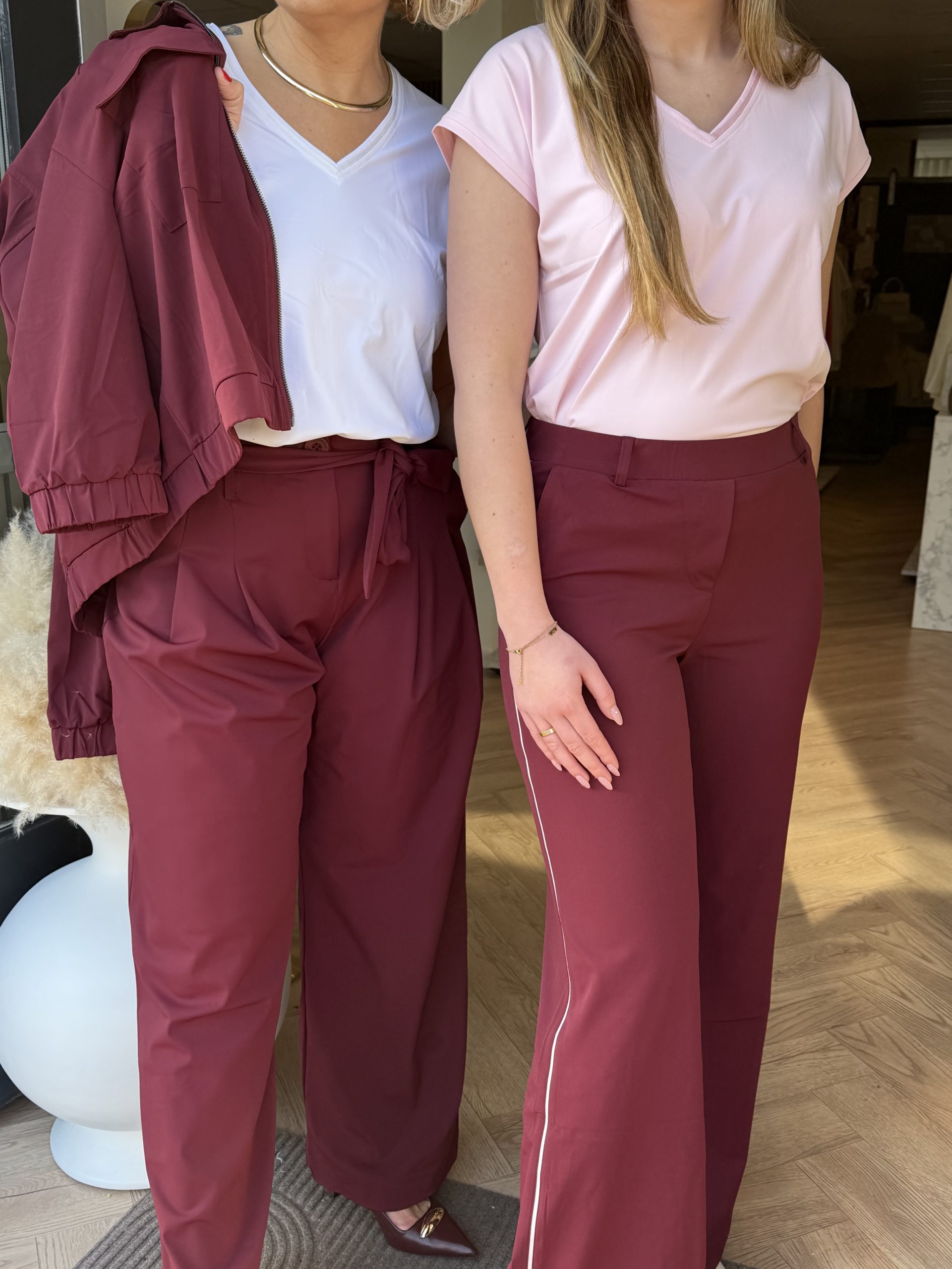 Lady Day – Steph Travel Trousers – Burgundy - Afbeelding 7