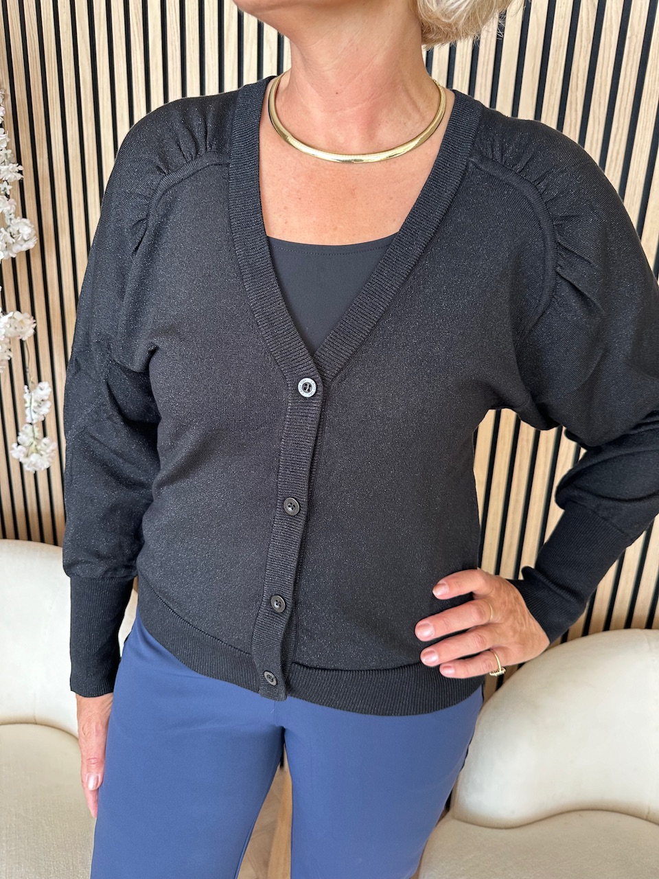 Lady Day – Travel Vest August Lurex – Black - Afbeelding 3