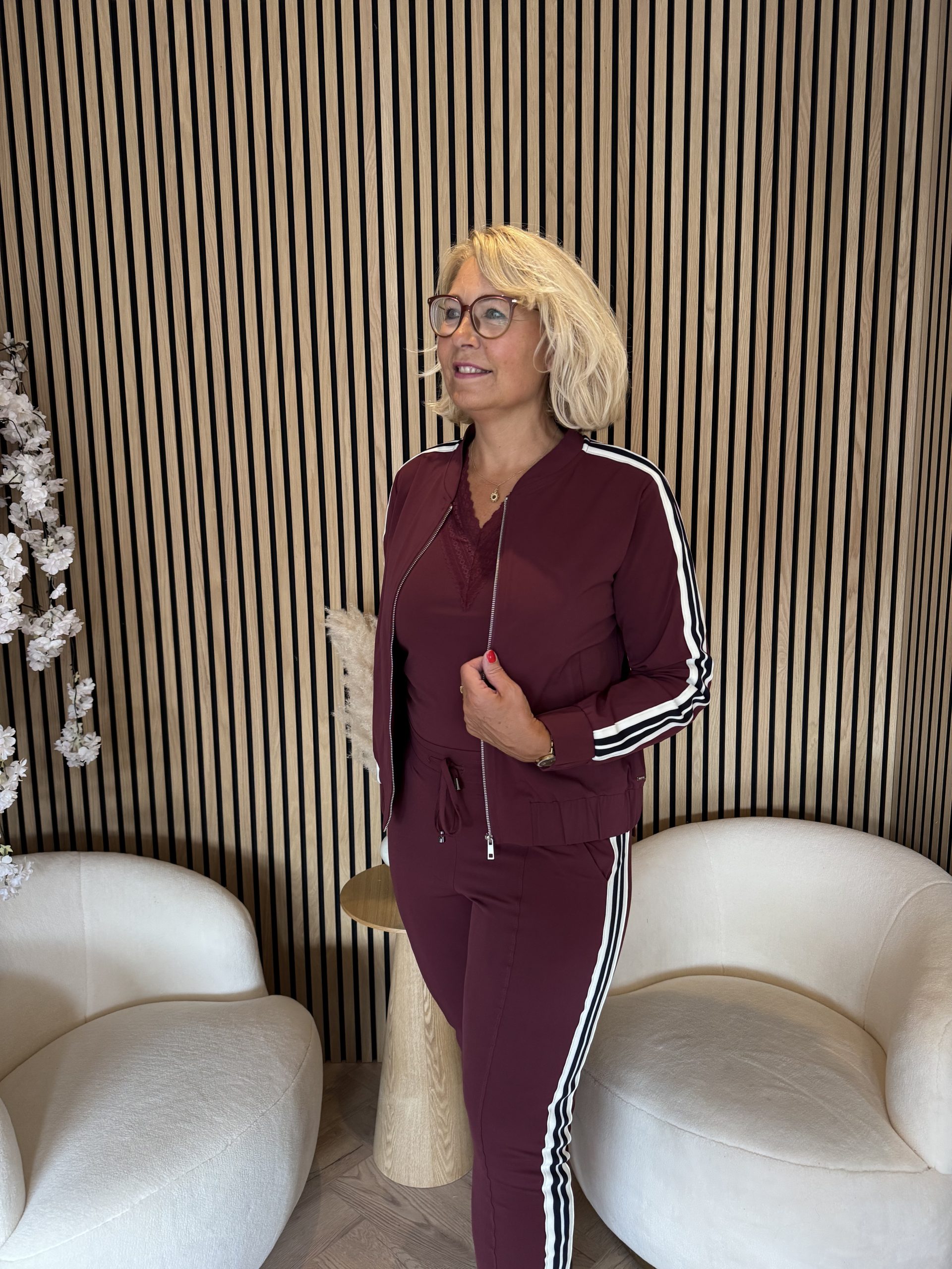 Mi Piace – Bomber Tape – Burgundy - Afbeelding 3