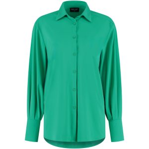 Lady Day – Ilse Travelstof Blouse – Emerald