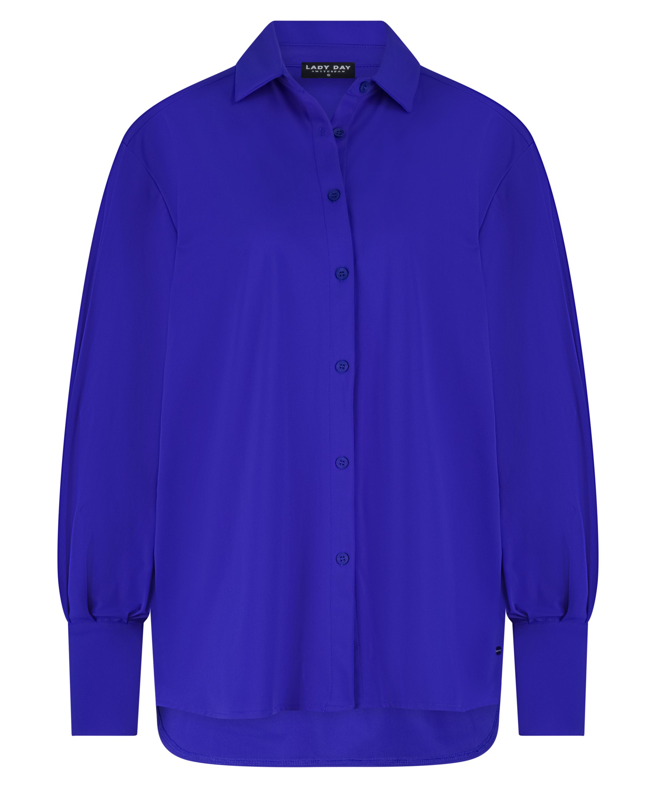 Lady Day – Ilse Travelstof Blouse – Cobalt blue