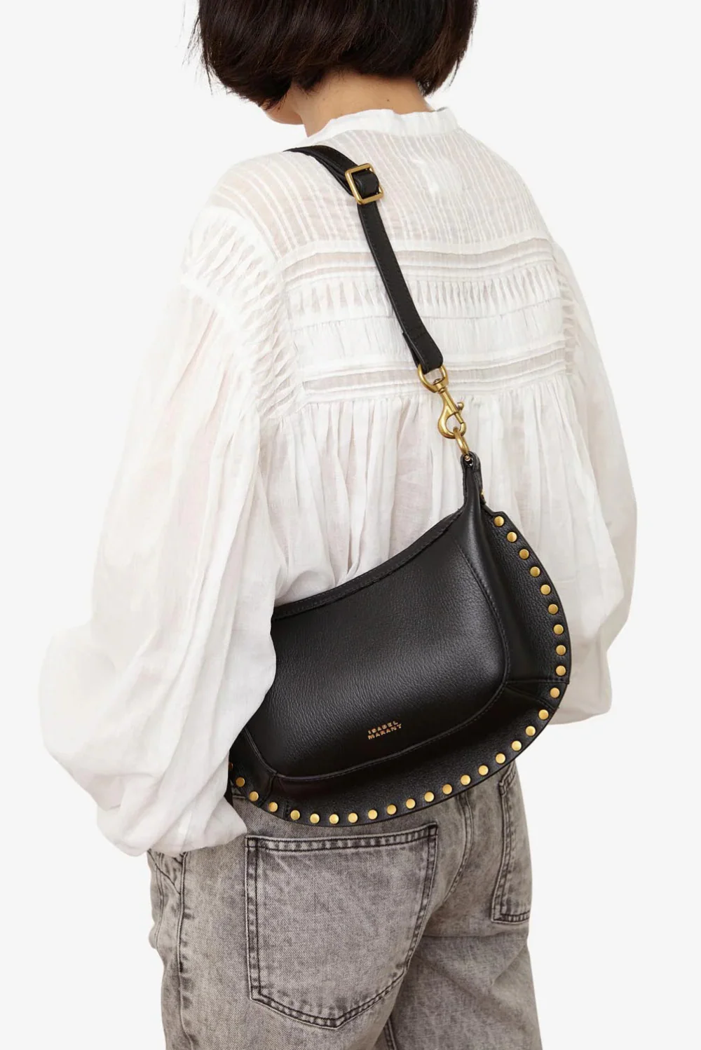 Isabel Marant crossbody Oskan Moon PP0003FA-A1C02M black - Afbeelding 3