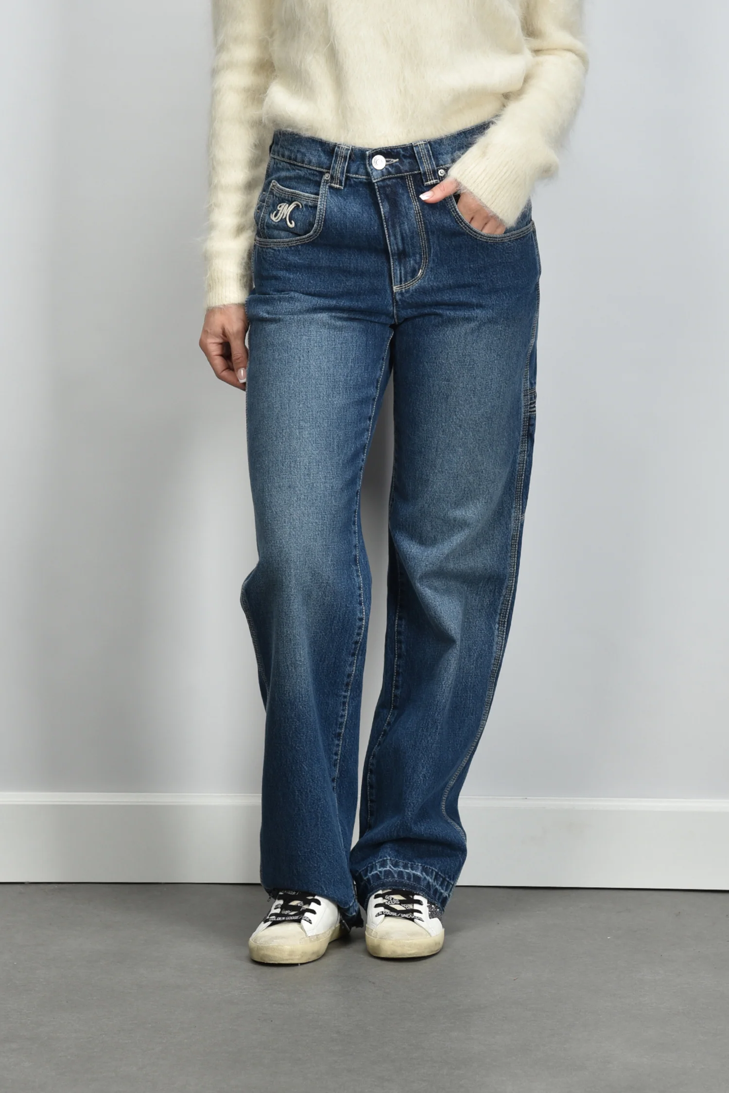 Isabel Marant jeans Jeyda PA0625FA-D1H01I blue - Afbeelding 3