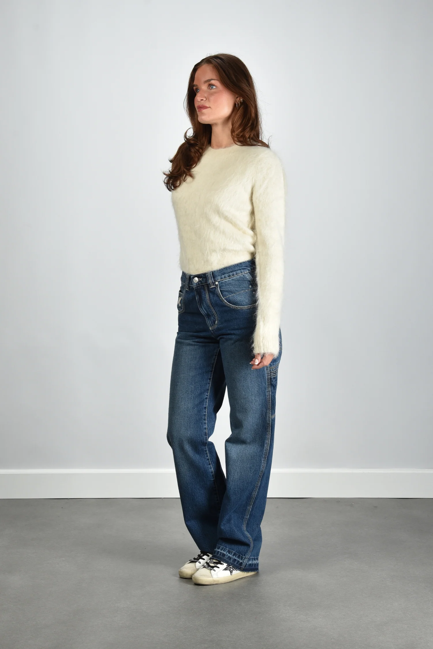 Isabel Marant jeans Jeyda PA0625FA-D1H01I blue - Afbeelding 4